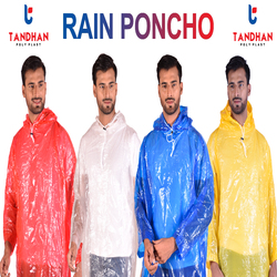 TANDHAN POLY PLAST RAIN PONCHO - 2.7 x 1.6 m